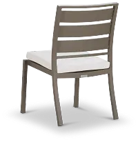 Raleigh Gray Aluminum Side Chair