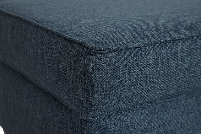 Cameron Blue Fabric Ottoman