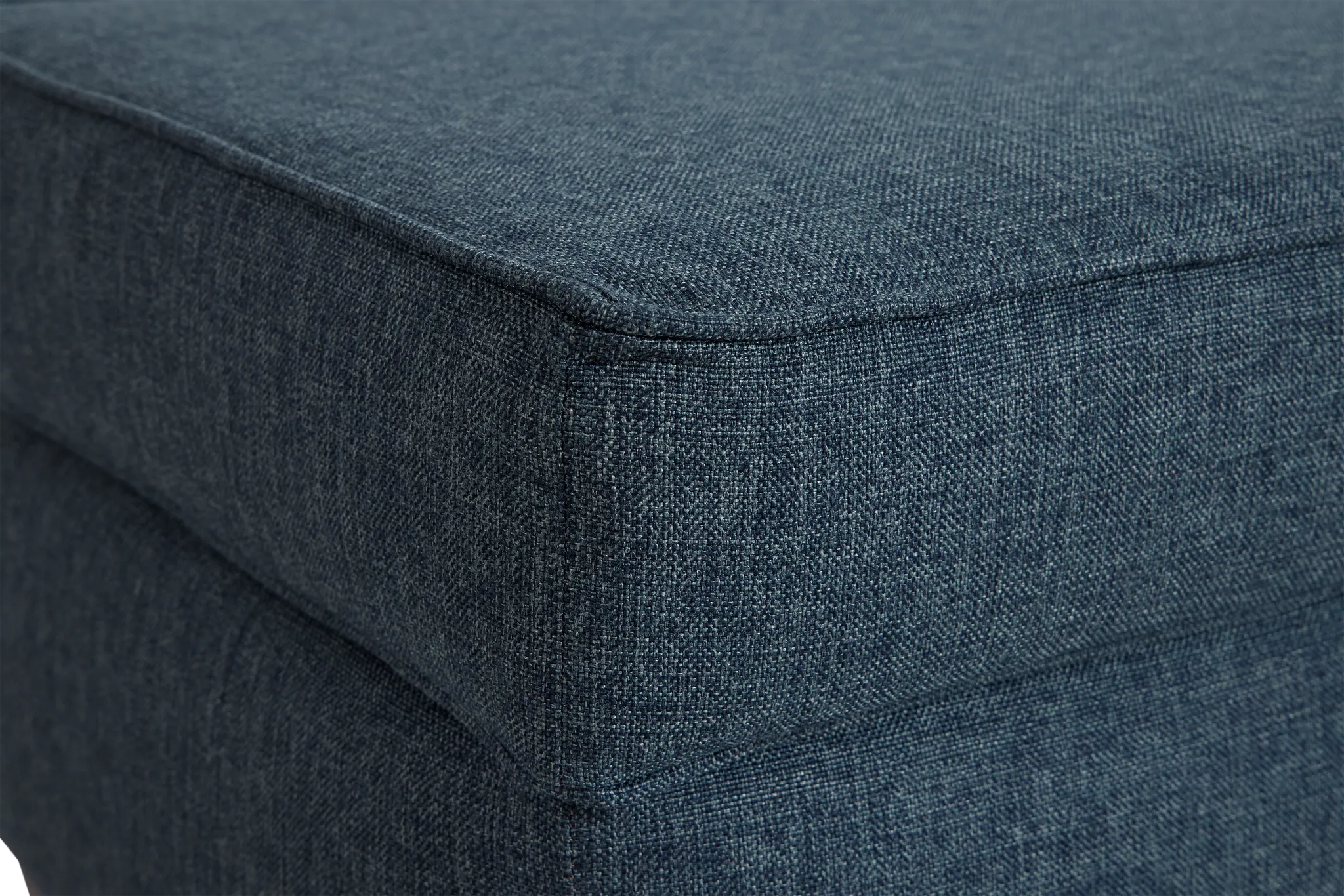 Cameron Blue Fabric Ottoman