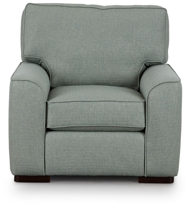 Austin Green Fabric Chair (2)