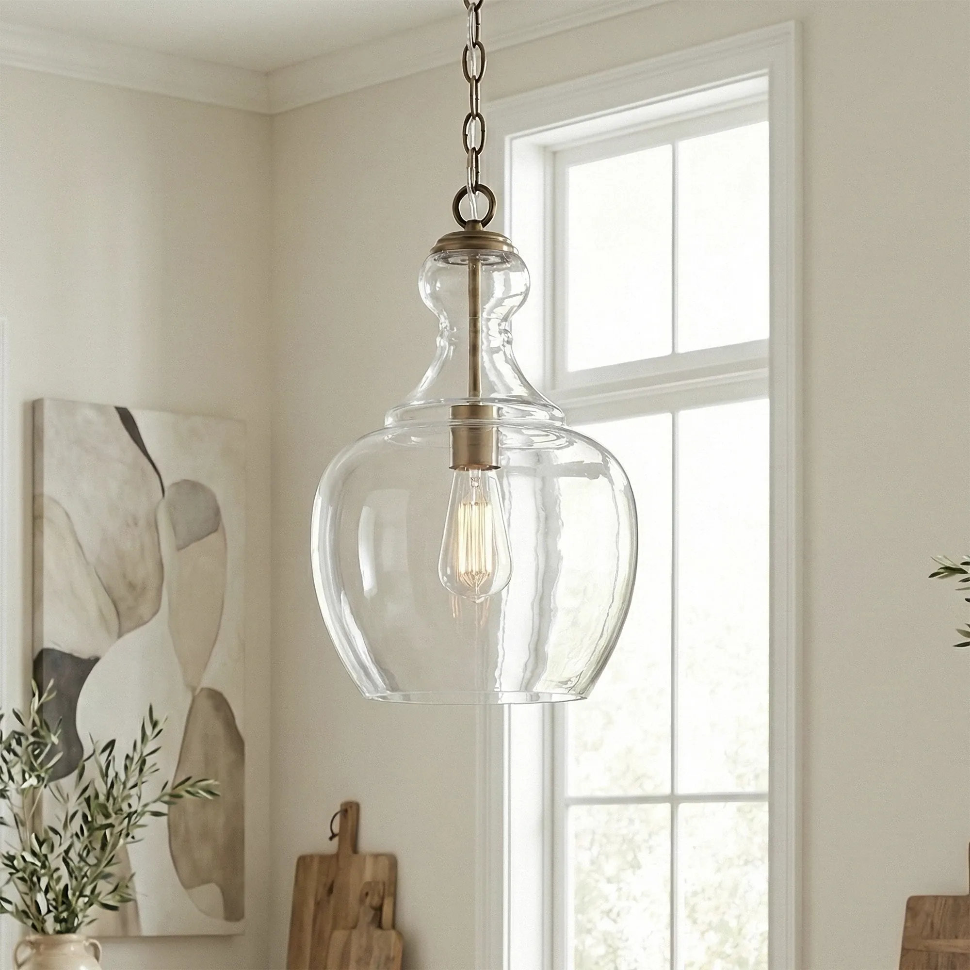 Aurlia Gold Glass Pendant