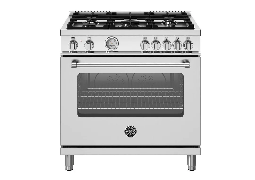Bertazzoni 365 Series Stainless Steel 36" Dual Fuel Range