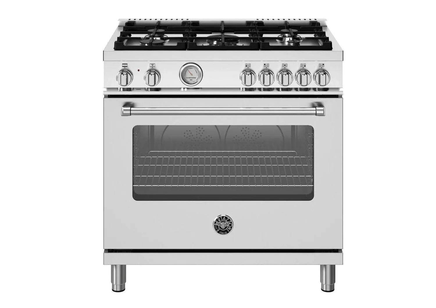Bertazzoni 365 Series Stainless Steel 36" Dual Fuel Range