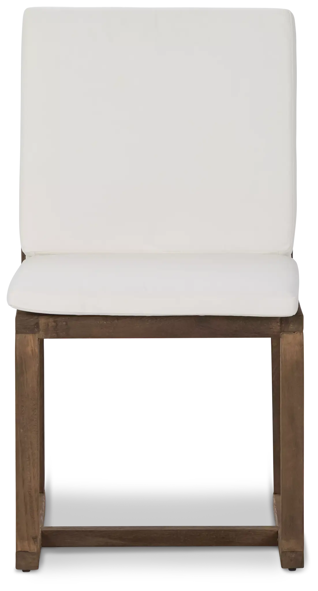Linear Teak White Side Chair Linear Teak White Side Chair