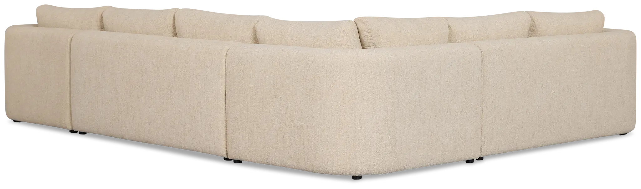 Alma Light Beige Fabric Medium Right Chaise Sectional Alma Light Beige Fabric Medium Right Chaise Sectional