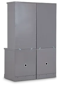 Newport Gray Door Bookcase