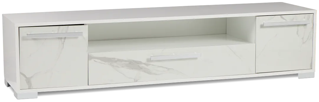 Modena White 86" Tv Stand