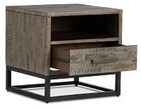 Hayes Light Gray End Table