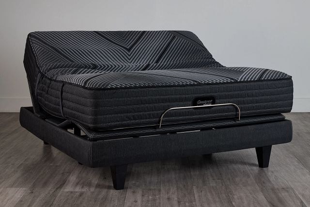 Beautyrest Black Lx-class Plush Hybrid Black Luxury Adjustable Mattress Set