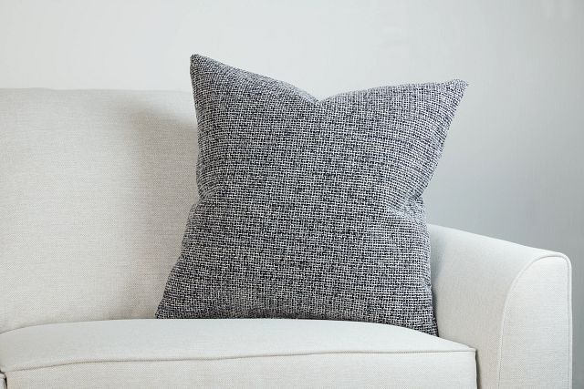 Sutt Black 24" Accent Pillow