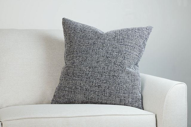 Sutton Black 24" Accent Pillow