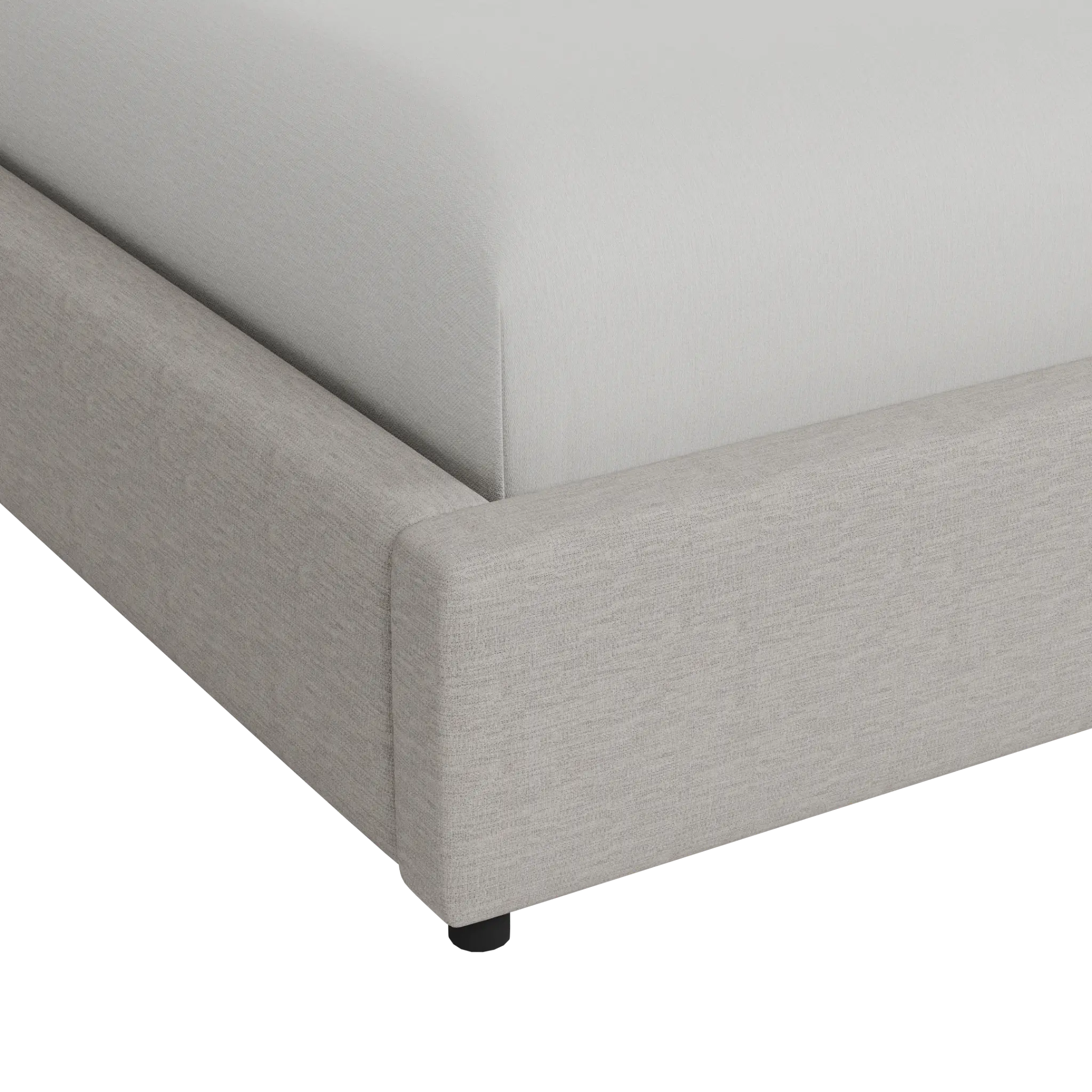 Grayton Maguire Pewter 54" Upholstered Platform Bed Grayton Maguire Pewter 54" Upholstered Platform Bed