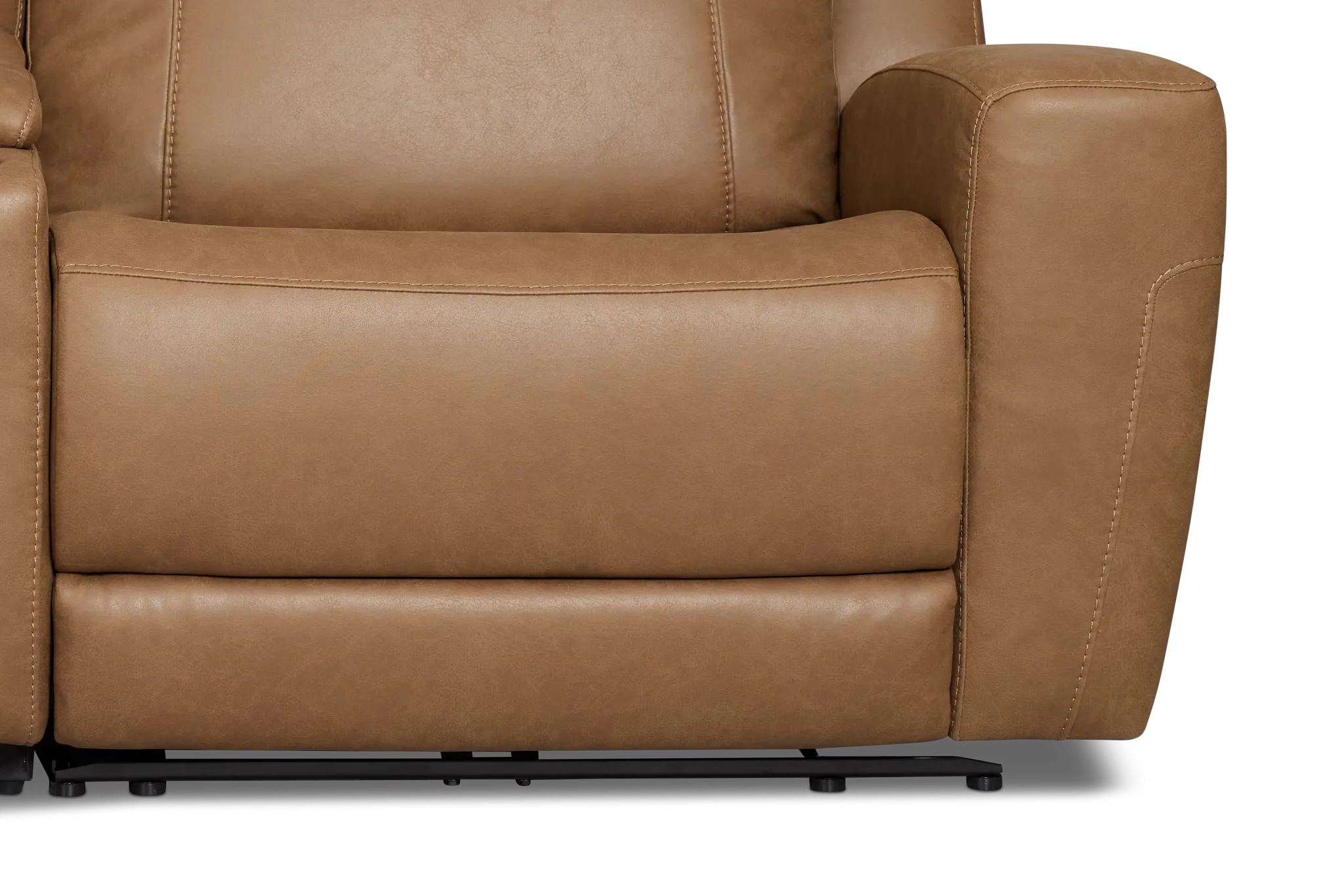 Colton Brown Micro Medium Triple Power 2-arm Sectional