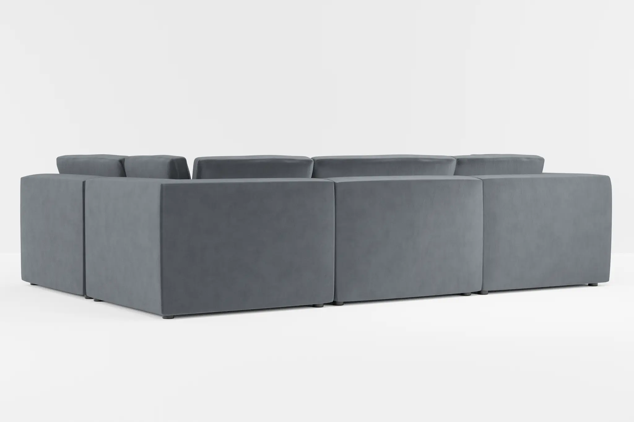 Destin Joya Gray Velvet 6-piece Pit Sectional Destin Joya Gray Velvet 6-piece Pit Sectional