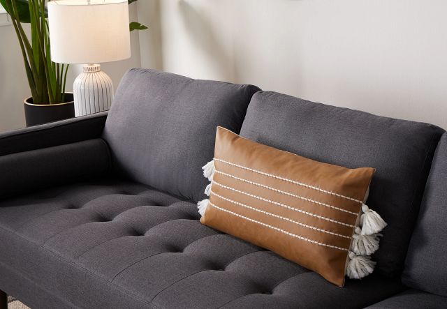 Rue Gray Fabric Right Chaise Sectional