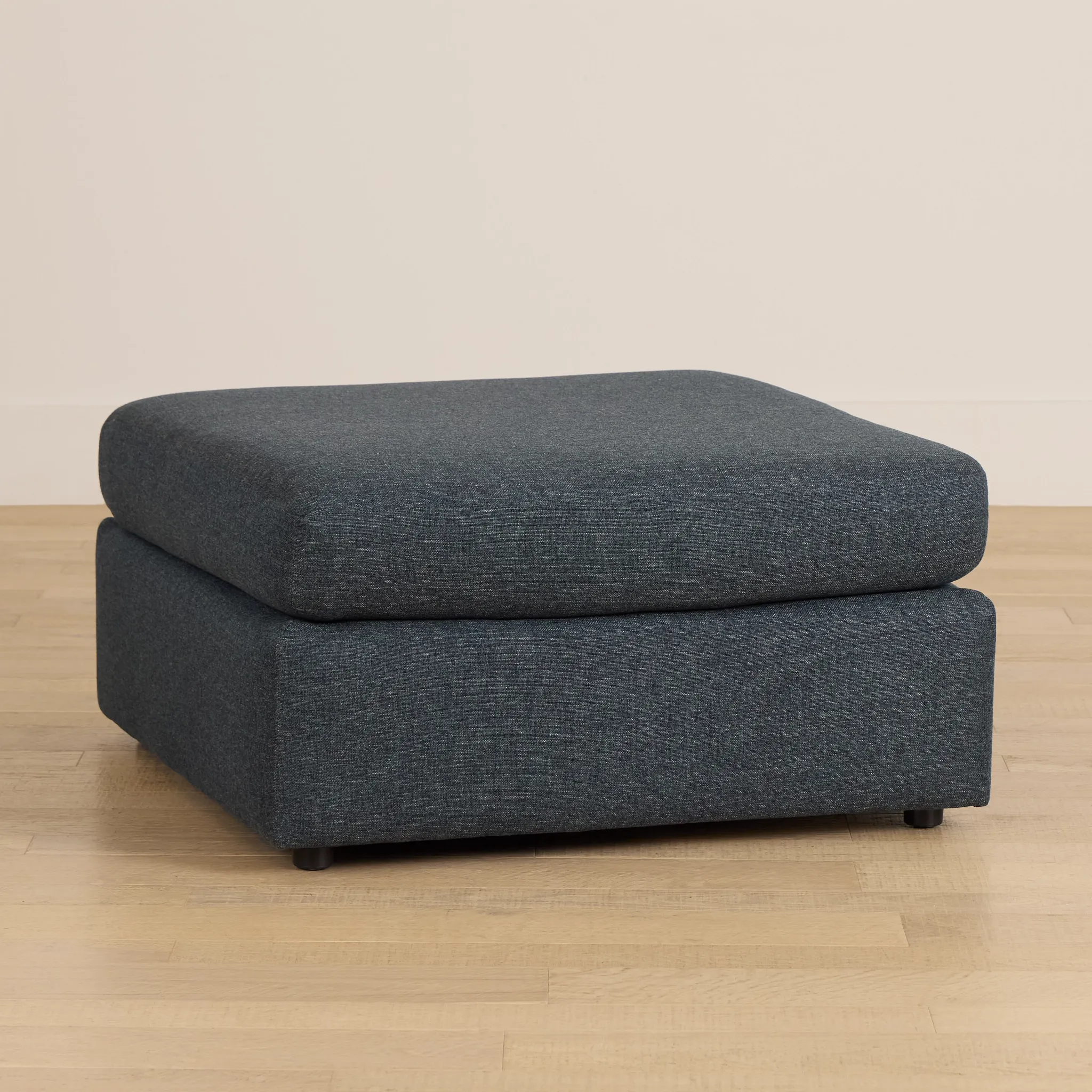 Noah Dark Blue Fabric Cocktail Ottoman
