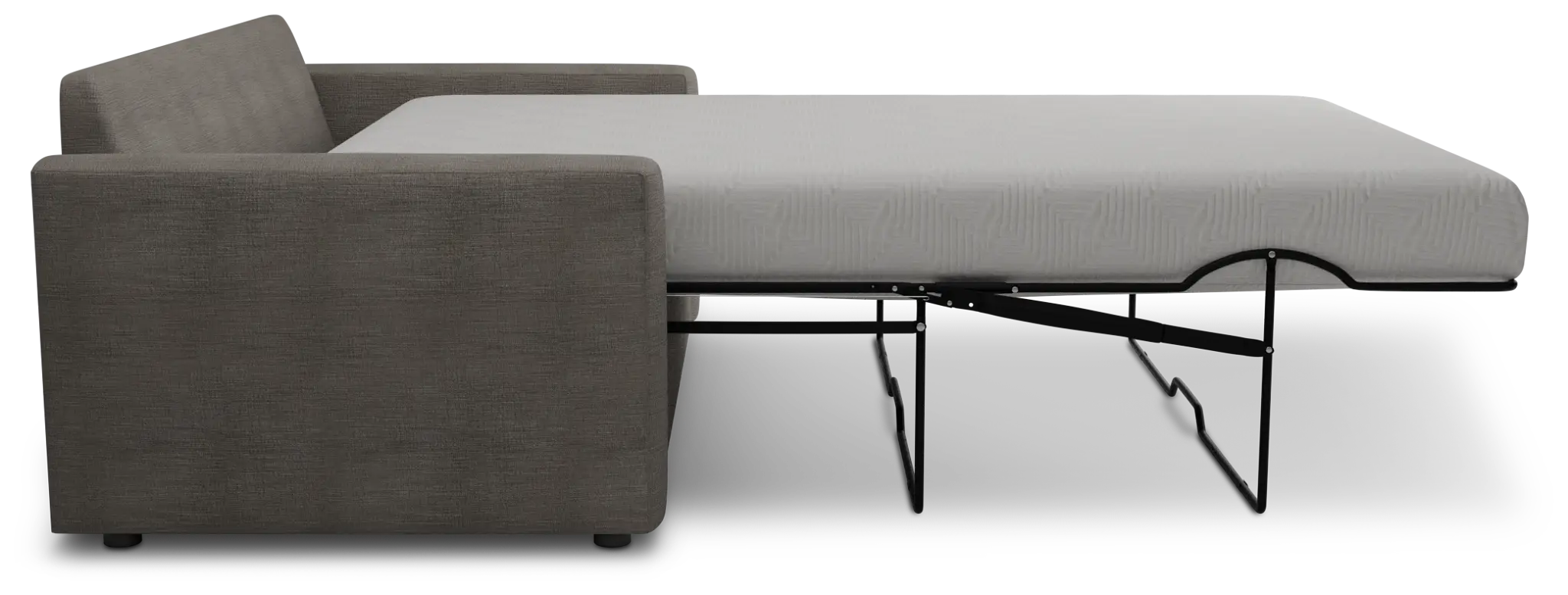 Siesta Victory Gray Fabric Memory Foam Sleeper Siesta Victory Gray Fabric Memory Foam Sleeper