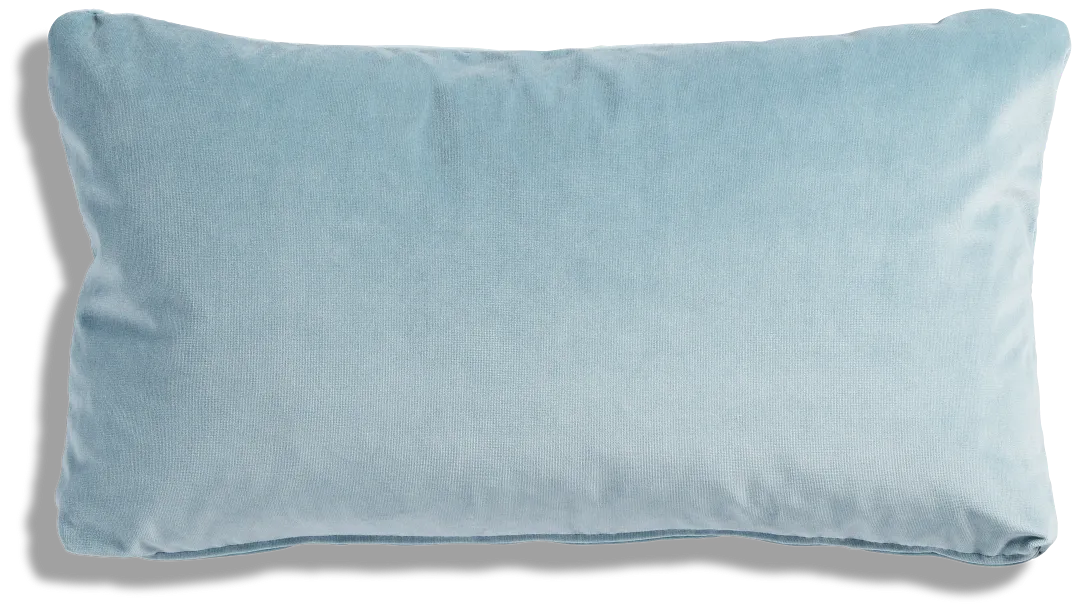 Lauran Light Blue Lumbar Accent Pillow