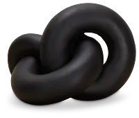 Damla Black Resin Sculpture