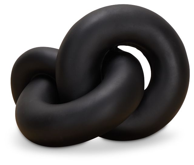 Damla Black Resin Sculpture