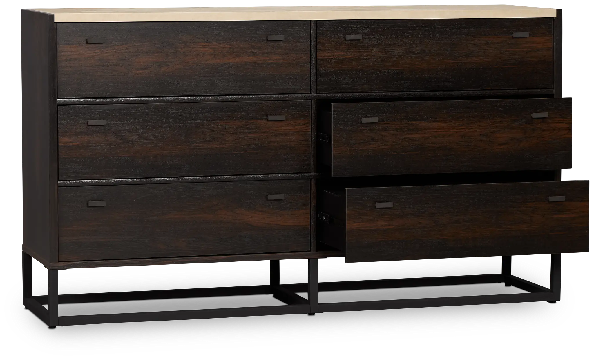 Perry Dark Tone Stone Dresser Perry Dark Tone Stone Dresser