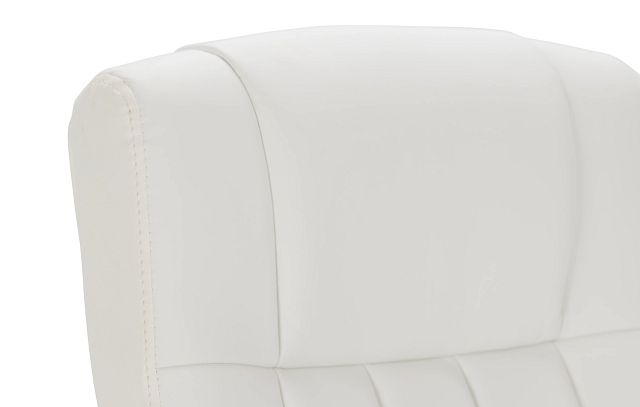 Oakland White Uph Desk Chair