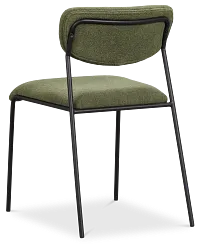 Lynden Green Metal Upholstered Side Chair