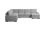Edgewater Suave Gray Large Right Chaise Sectional