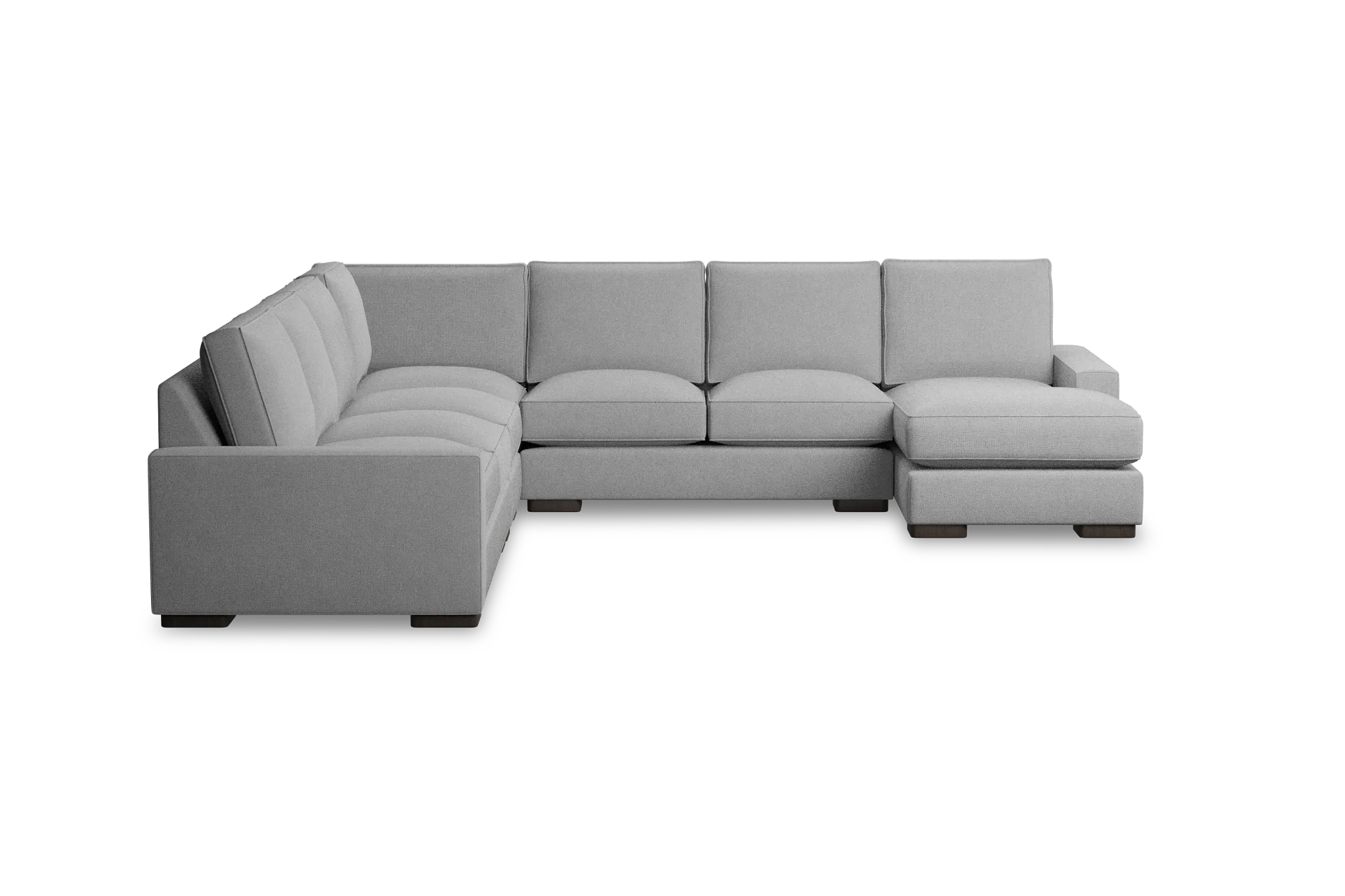 Edgewater Suave Gray Large Right Chaise Sectional