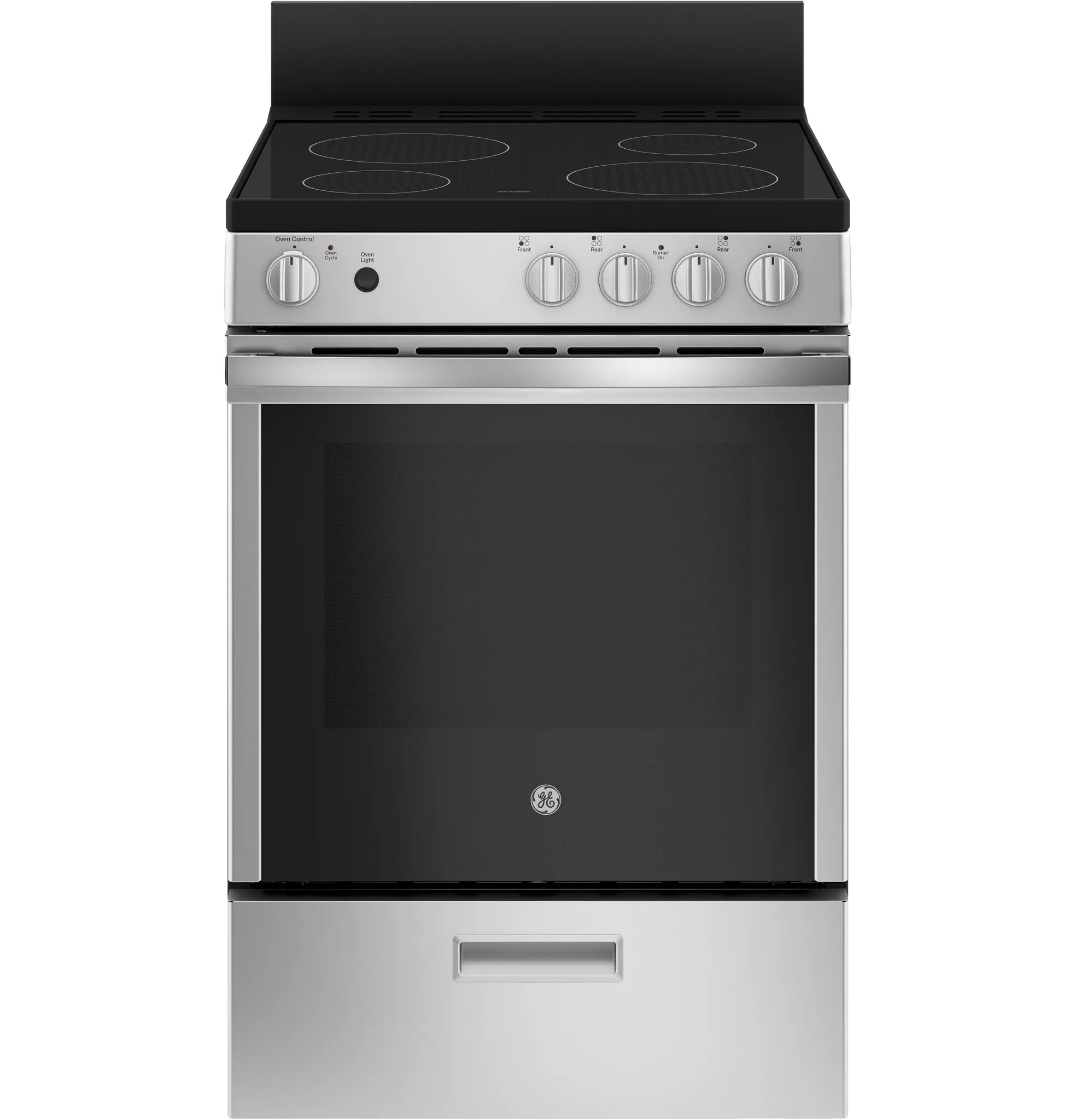 Ge 640 Series Stainless Steel 24" Electric Range