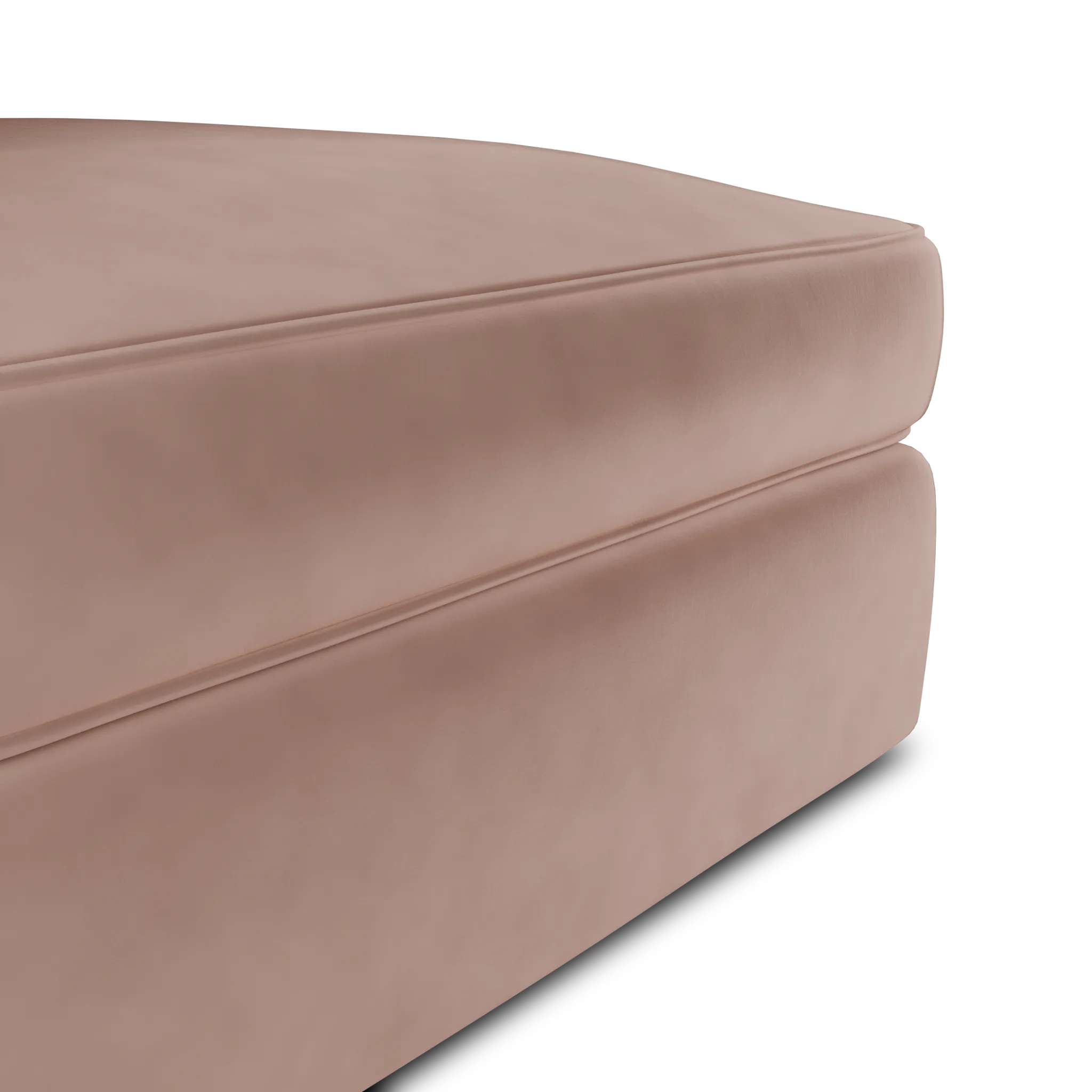 Siesta Joya Light Pink Fabric Ottoman