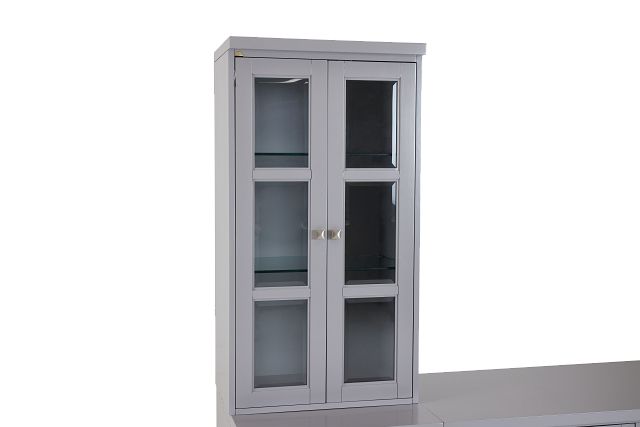 Newport Gray Large Door Entertainment Wall