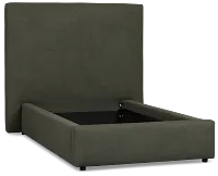 Grayton Sutton Green 54" Upholstered Platform Bed