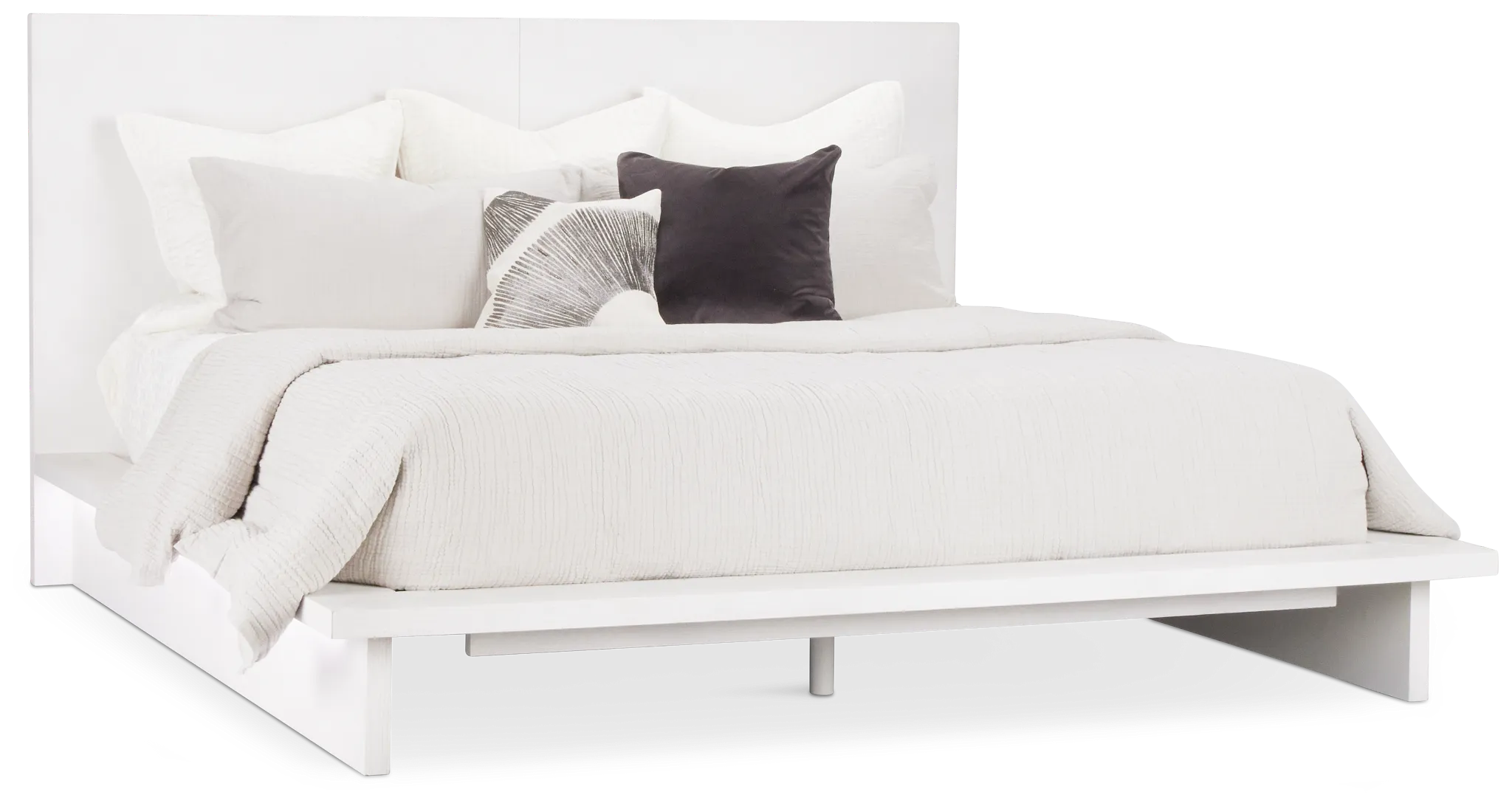 Bal Harbour White Panel Bed