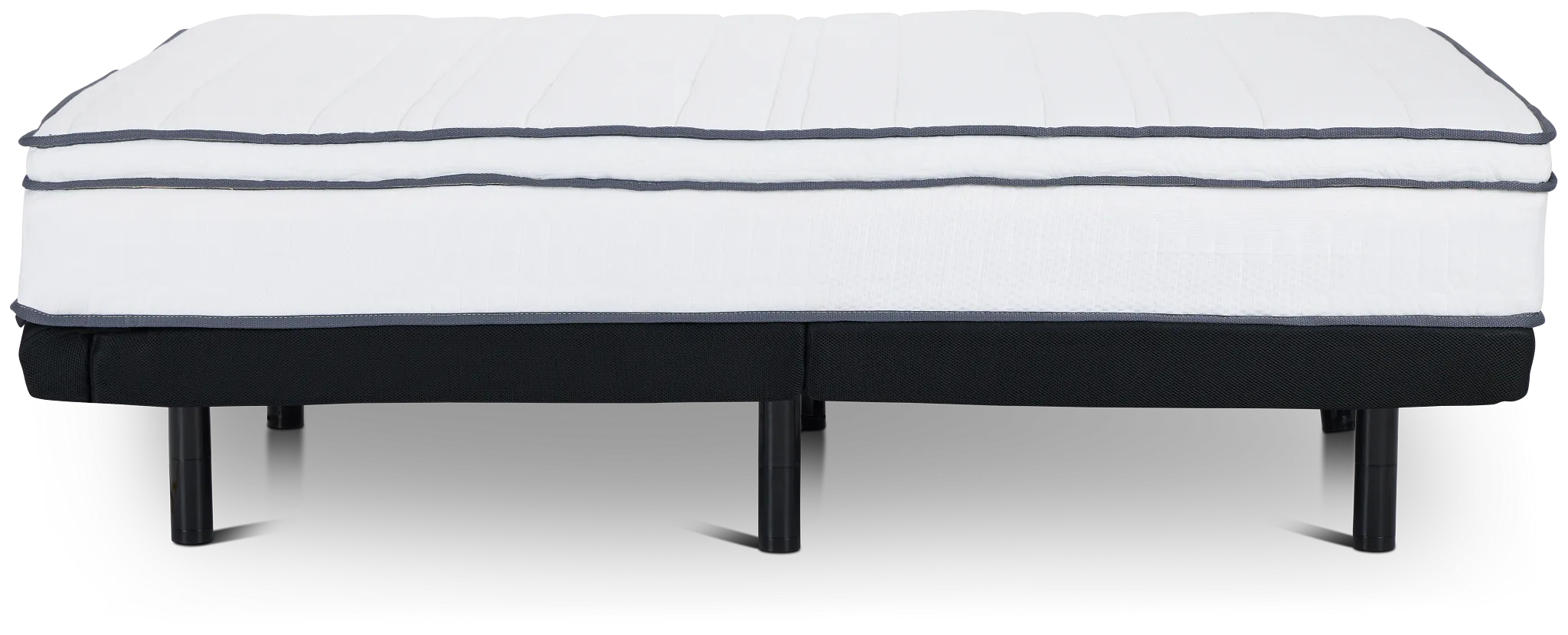 Rest & Renew By Zinus 10" Hybrid Slat Adjustable Mattress Set