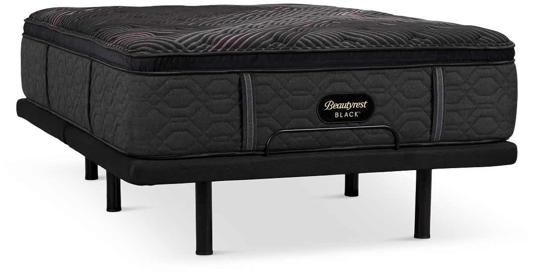 Beautyrest Black Series Two Plush Pillow Top Deluxe Adjustable Mattress Set
