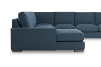 Edgewater Elite Blue Large Left Chaise Sectional