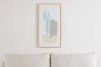 Vida Beige Framed Wall Art