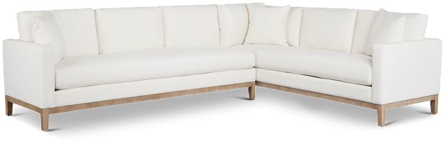 Emma White Medium Two-arm Sectional