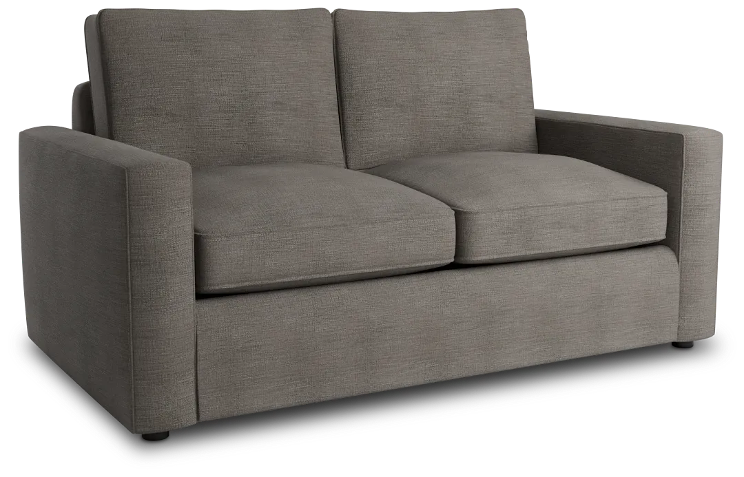 Siesta Victory Gray Fabric Loveseat