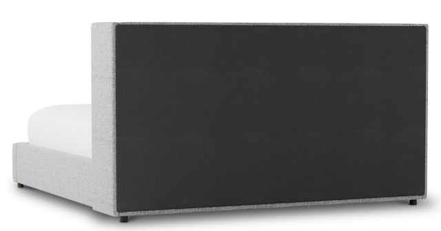 Captiva Natural Beauty Gray 48" Upholstered Shelter Bed