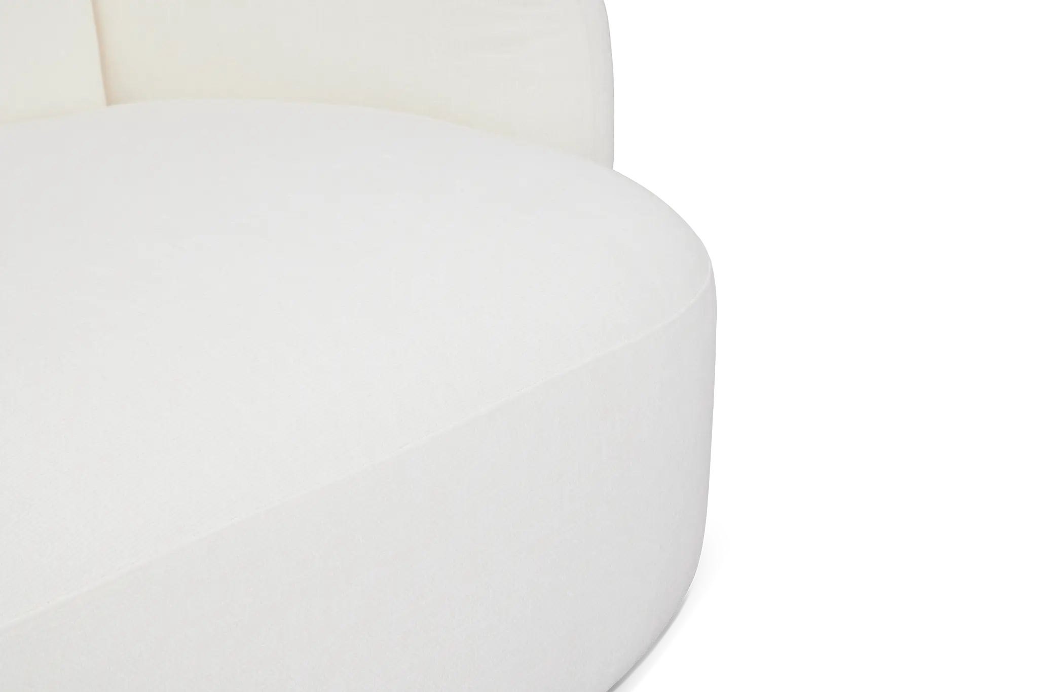Halsey White Fabric Small Right Cuddler Sectional Halsey White Fabric Small Right Cuddler Sectional