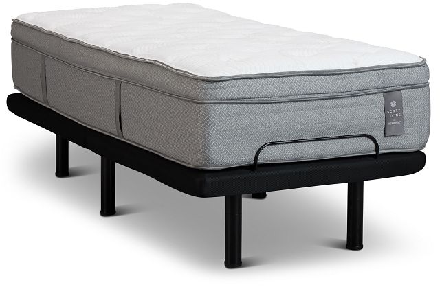 Scott Living By Restonic Dalland Medium Deluxe Adjustable Mattress Set