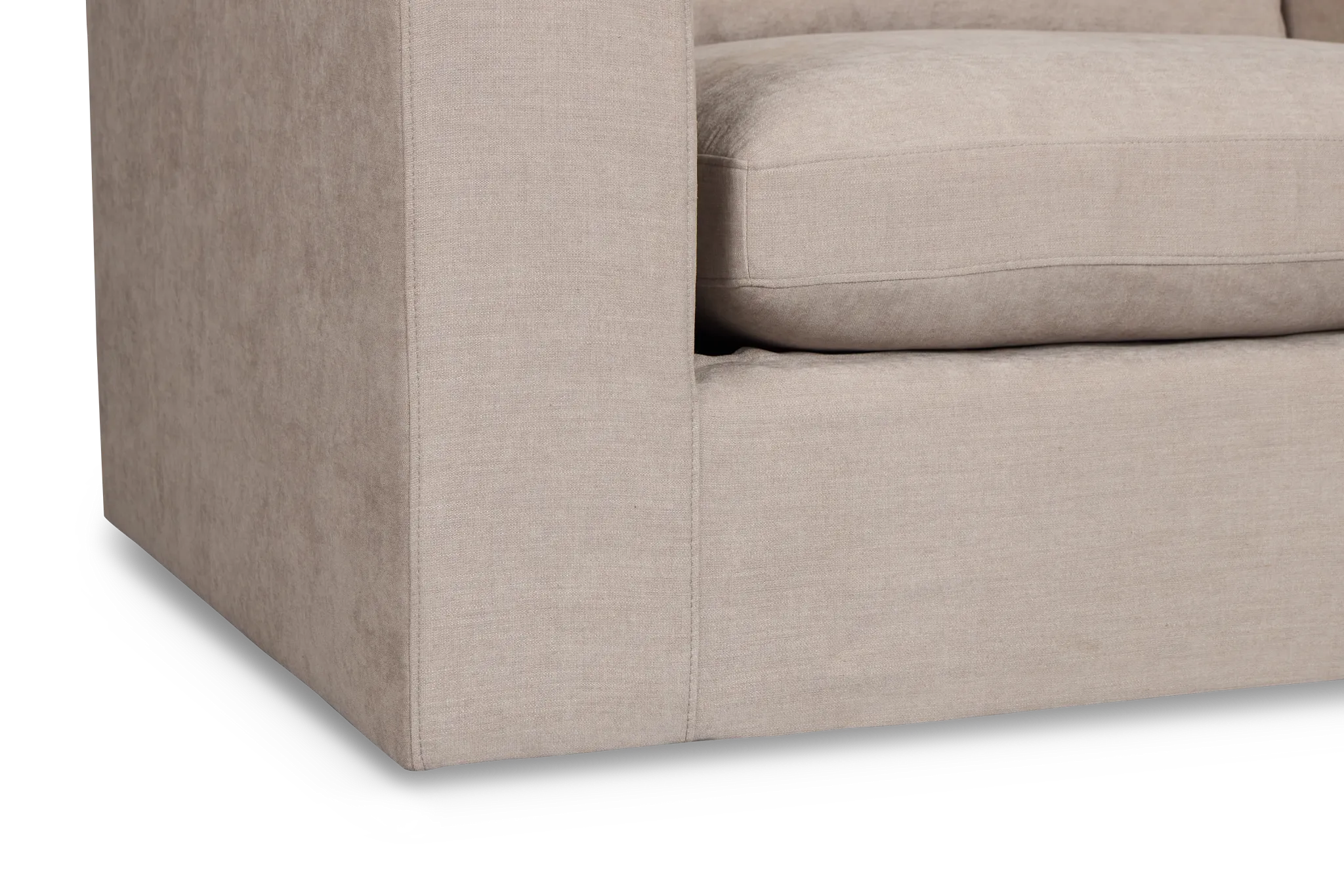 Breeze Taupe Fabric Swivel Chair