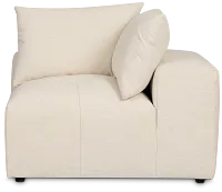 Remi Light Beige Fabric Corner Chair