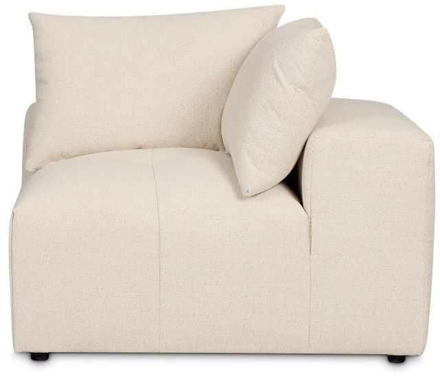 Remi Light Beige Fabric Corner Chair