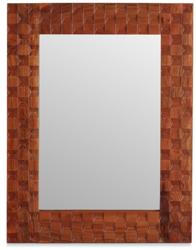 Brooks Wood Rect Mirror