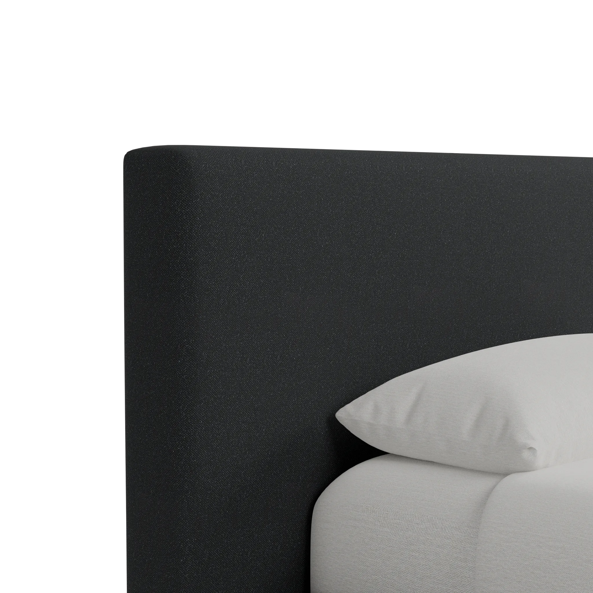 Grayton Peyton Dark Blue 44" Upholstered Platform Bed