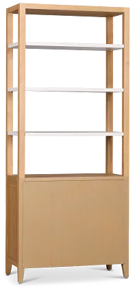 Nantucket Two-tone Door Bookcase