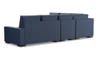 Edgewater Revenue Dark Blue Medium Two-arm Sectional